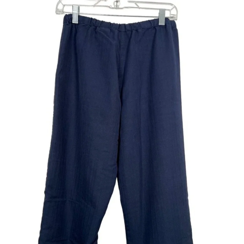 Havana‎ Jack Casual Wide Leg Lounge Pants Navy Size SM Drawstring Beachwear